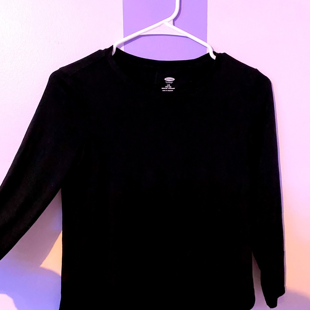 Black long sleeve.